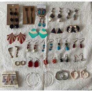 Vintage & New Pierced Earrings - Bundle Lot of 23 Pairs